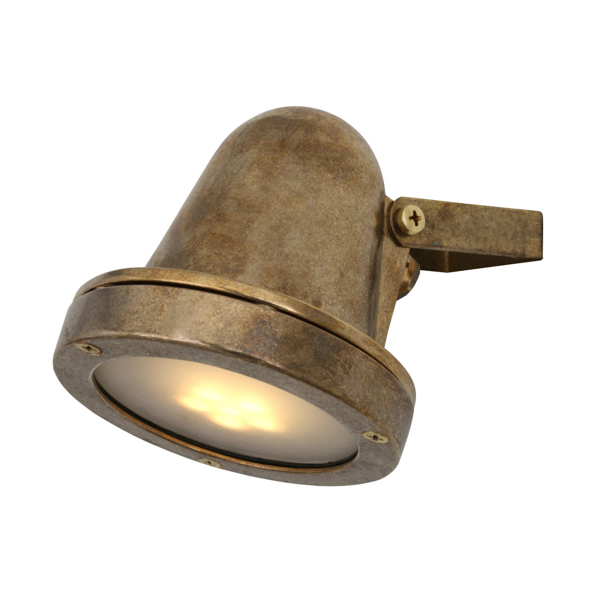 Thames Elegant Brass Outdoor Spotlight