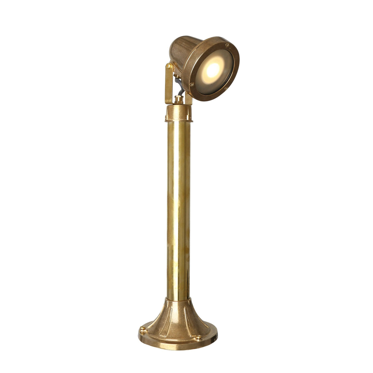 Nanami Outdoor Brass Bollard Light with Sleek Design