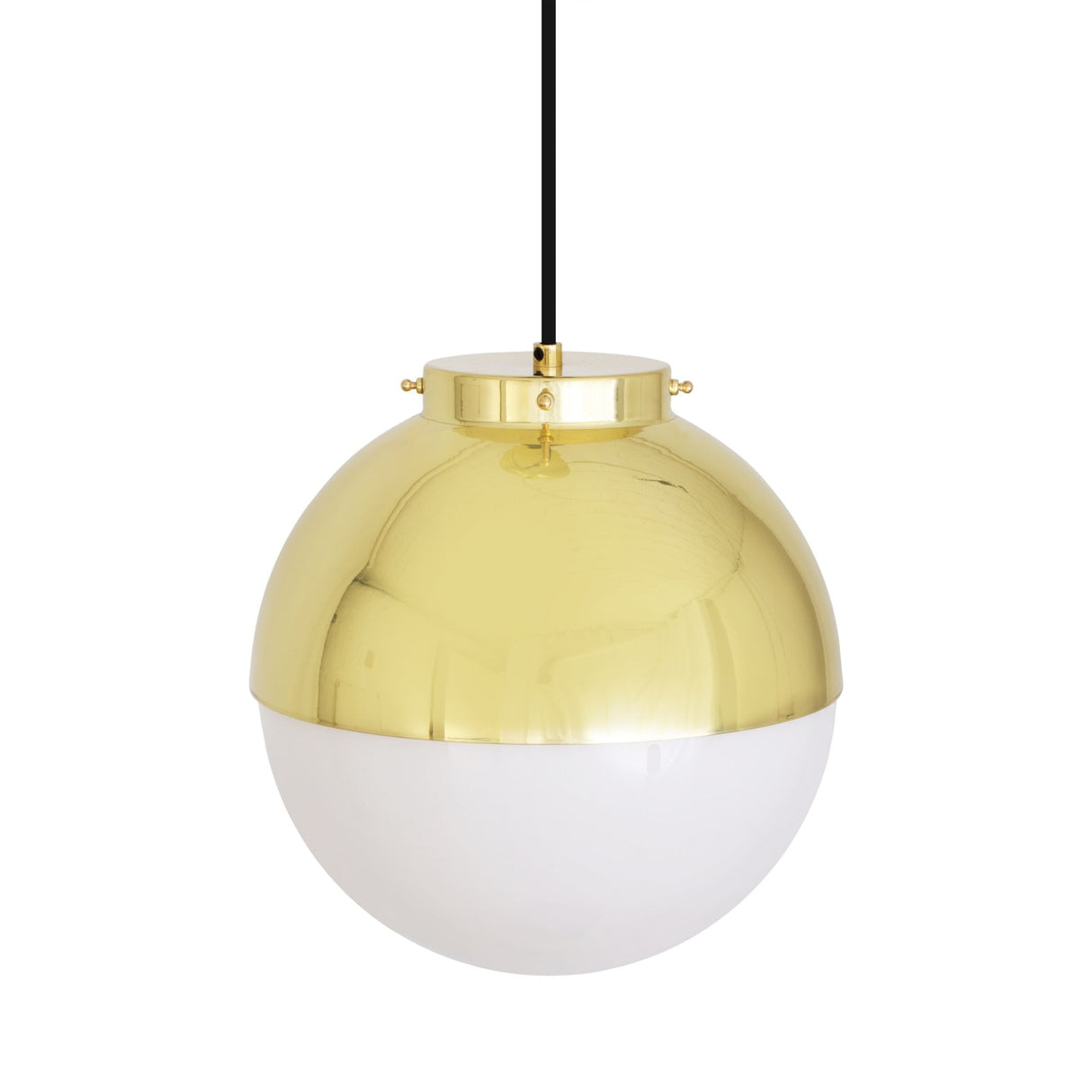 Antique Brass Florence Globe Pendant Light