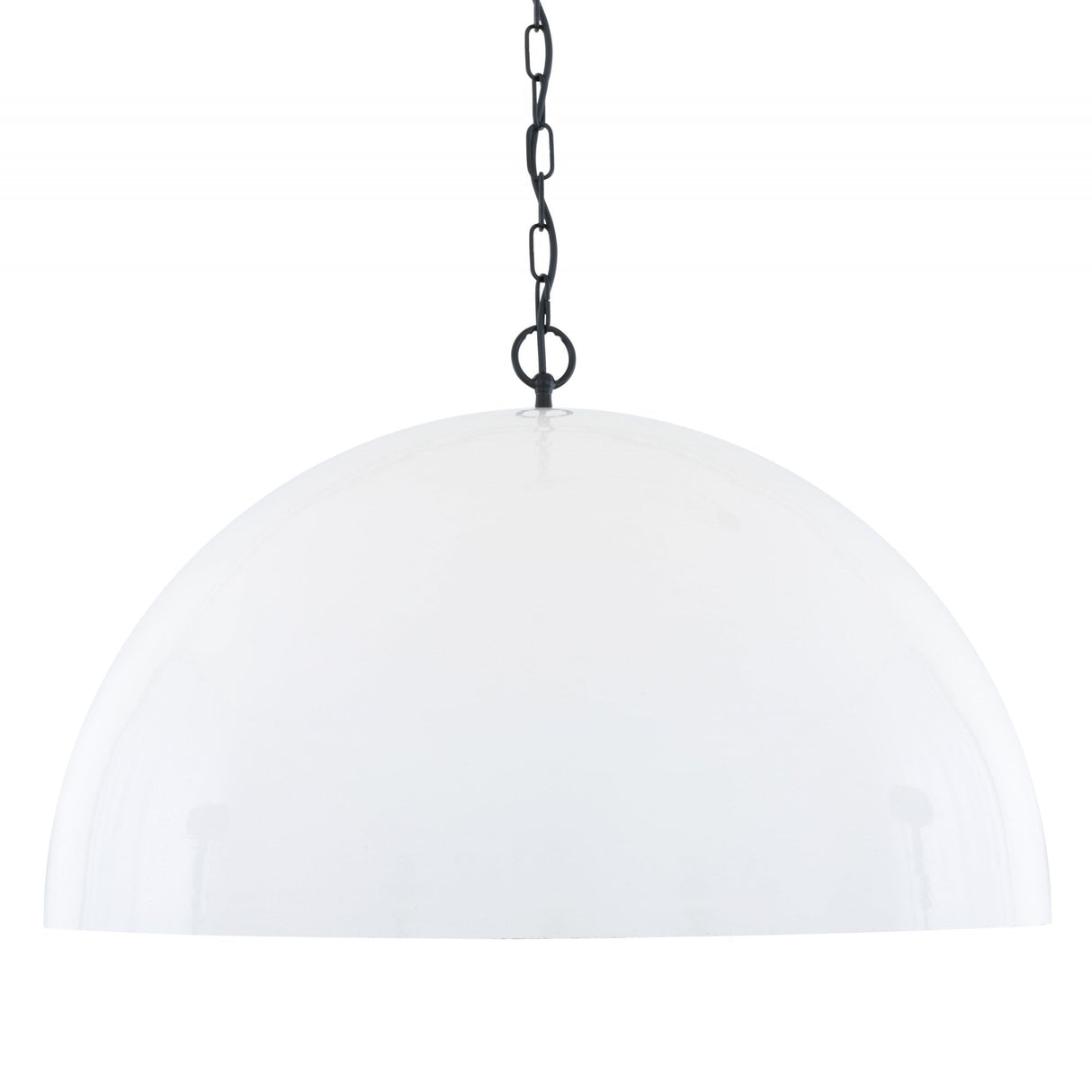 Elegant Goma Pendant Light in White with Gold Leaf Interior
