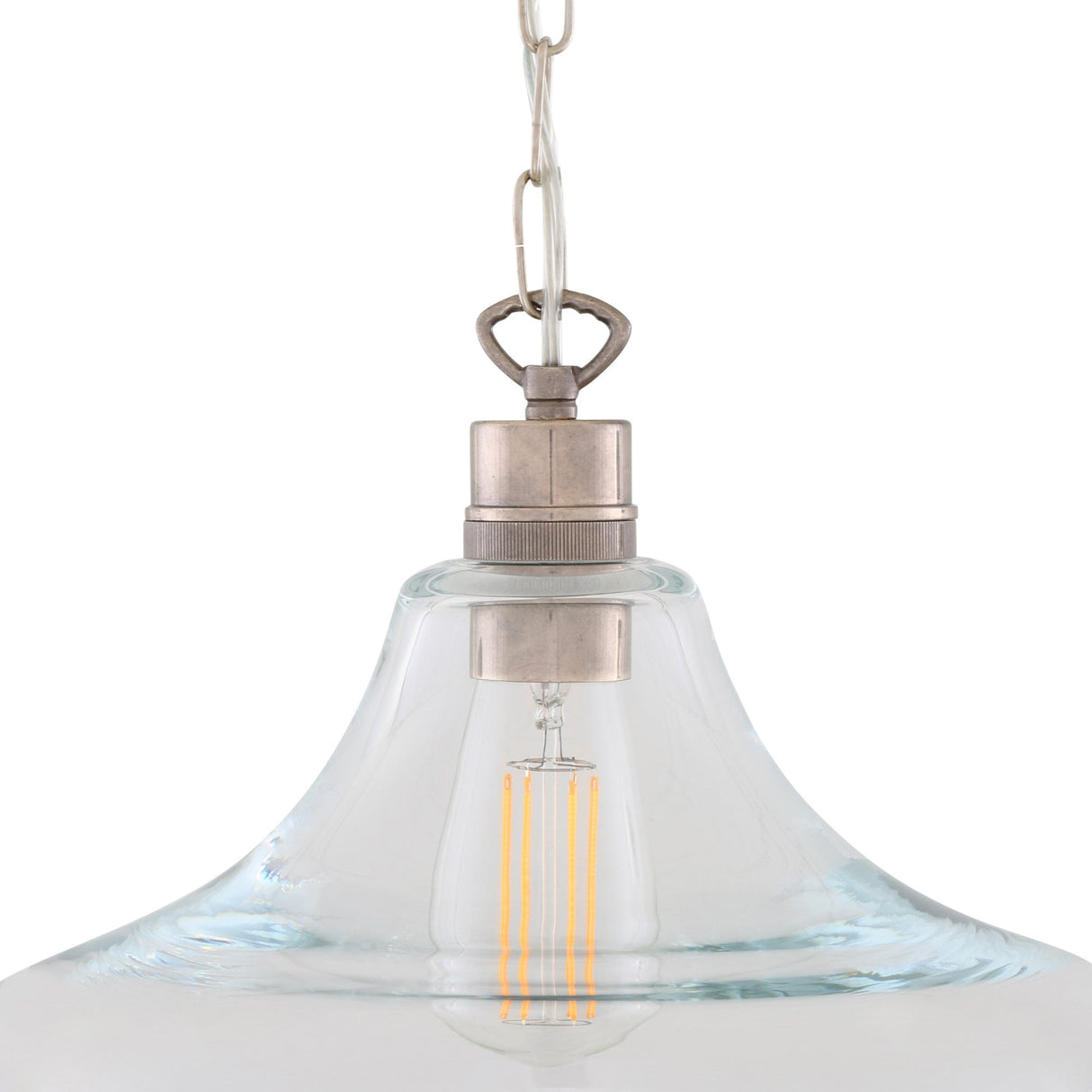 Clifton Vintage Railway-Inspired Brass Pendant Light