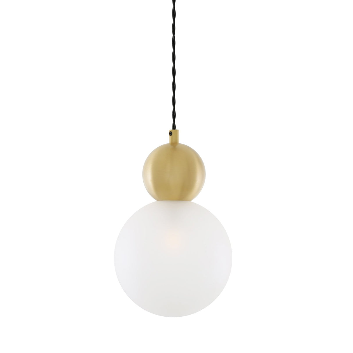 Helena Pendant Light with Clear Glass and Antique Brass Finish