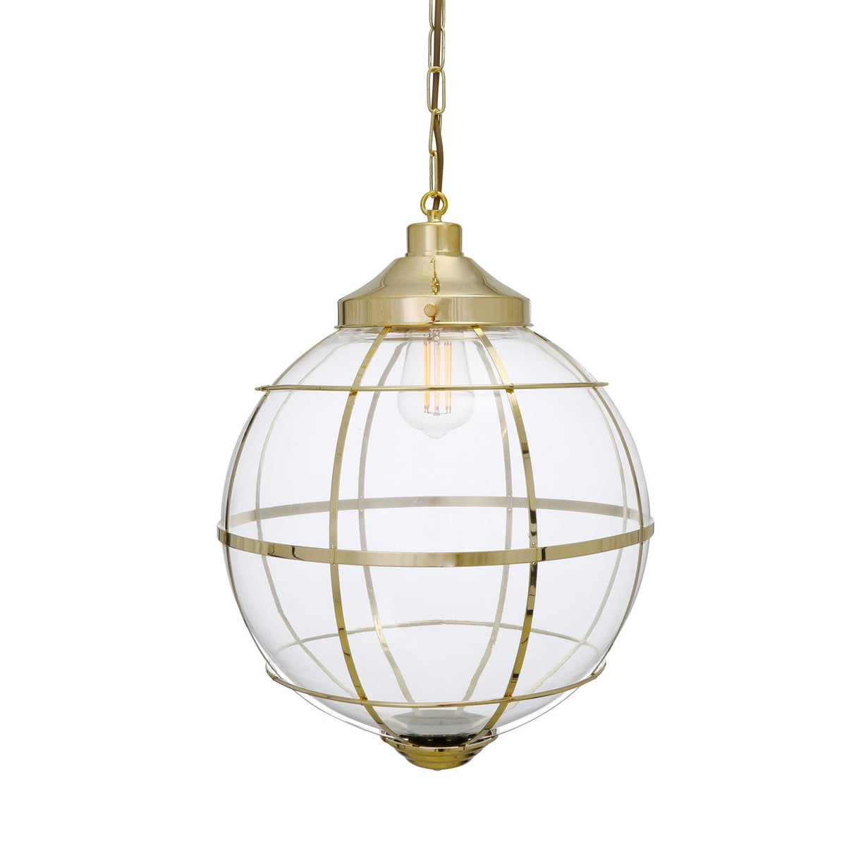 Vintage Brass Henlow Pendant Light