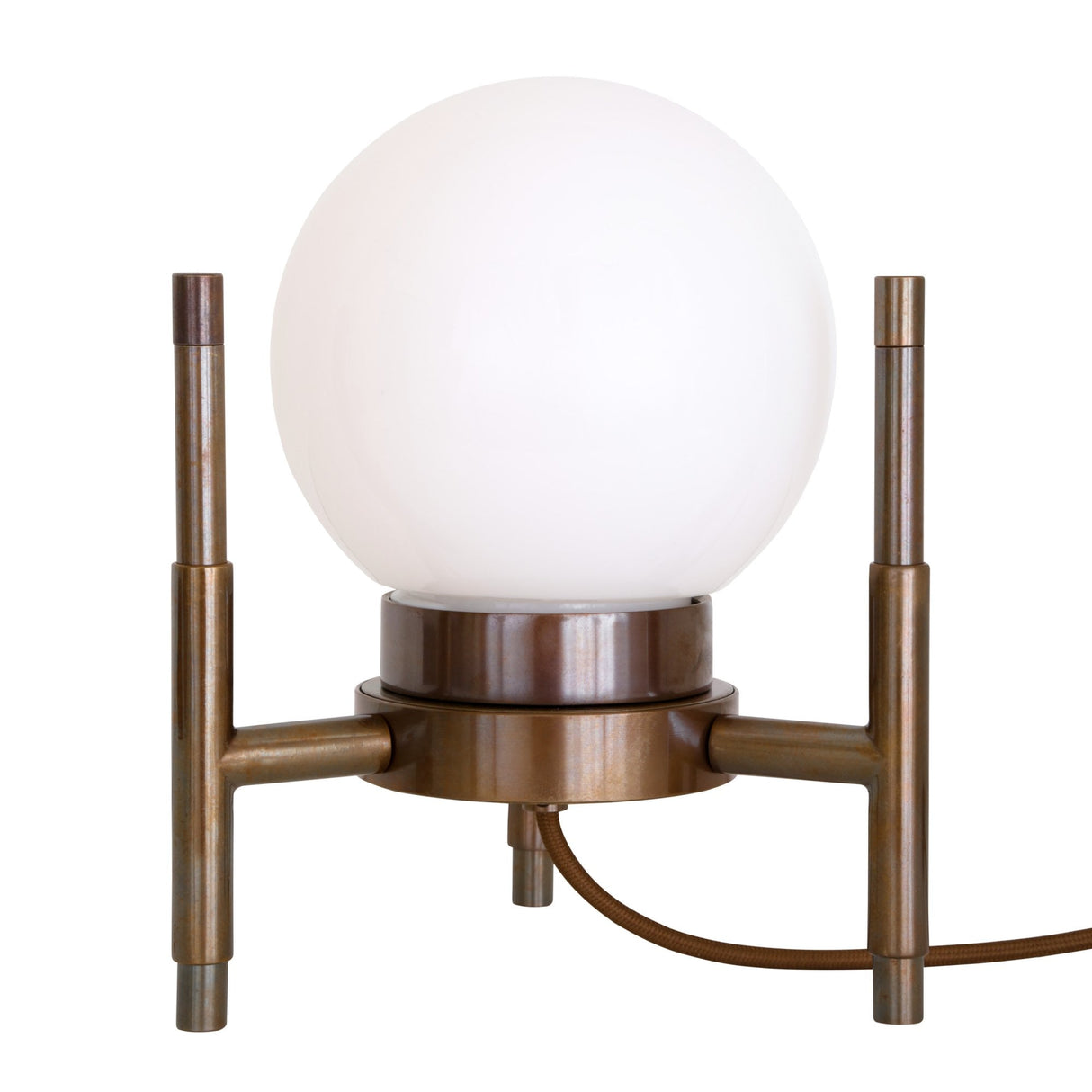 Eske Modern Glass and Brass Table Lamp