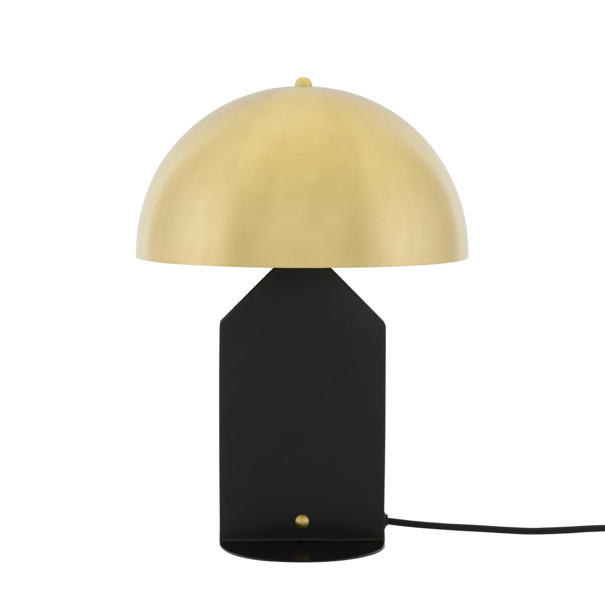 Sleek Brass & Matte Black Pencil Table Lamp