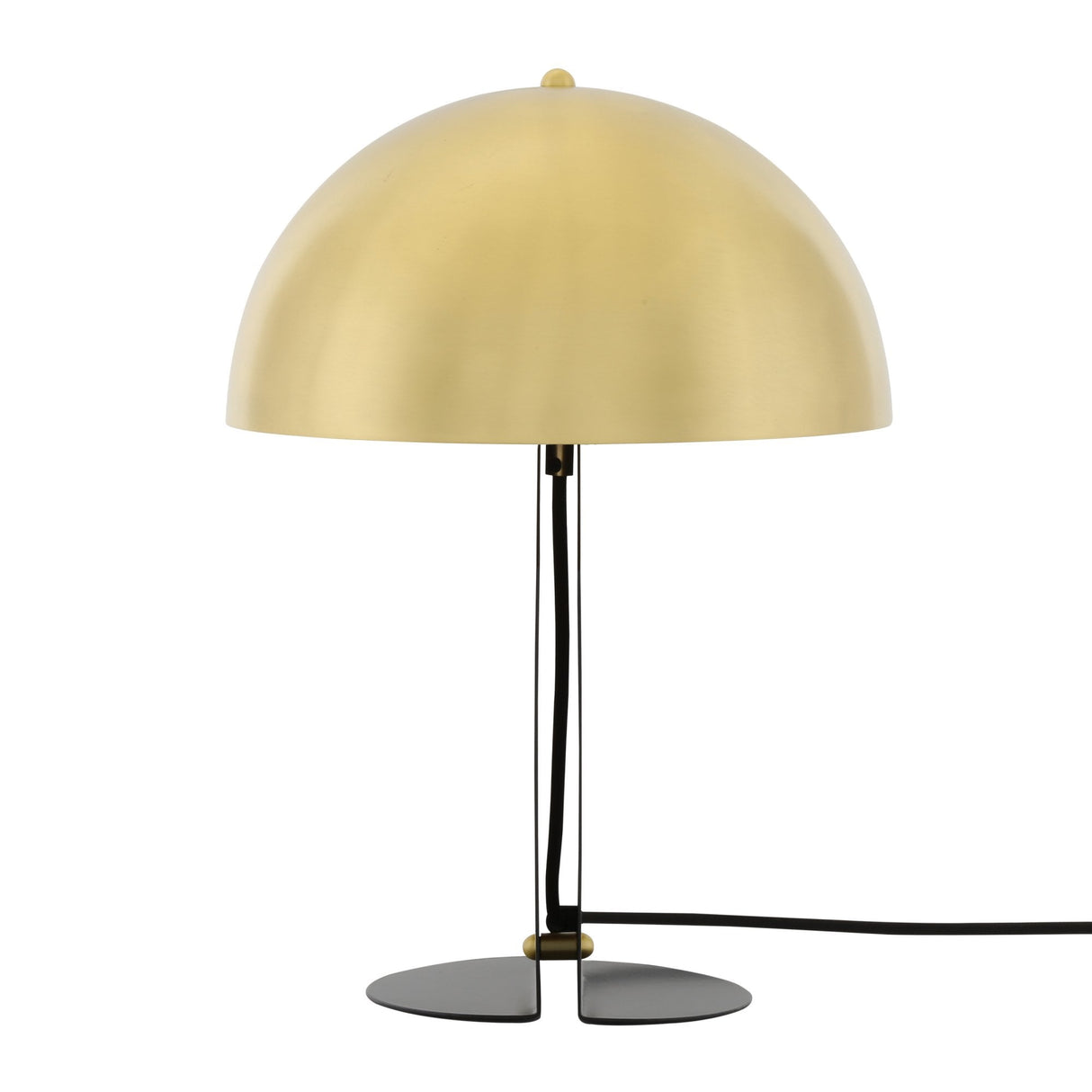 Sleek Brass & Matte Black Pencil Table Lamp