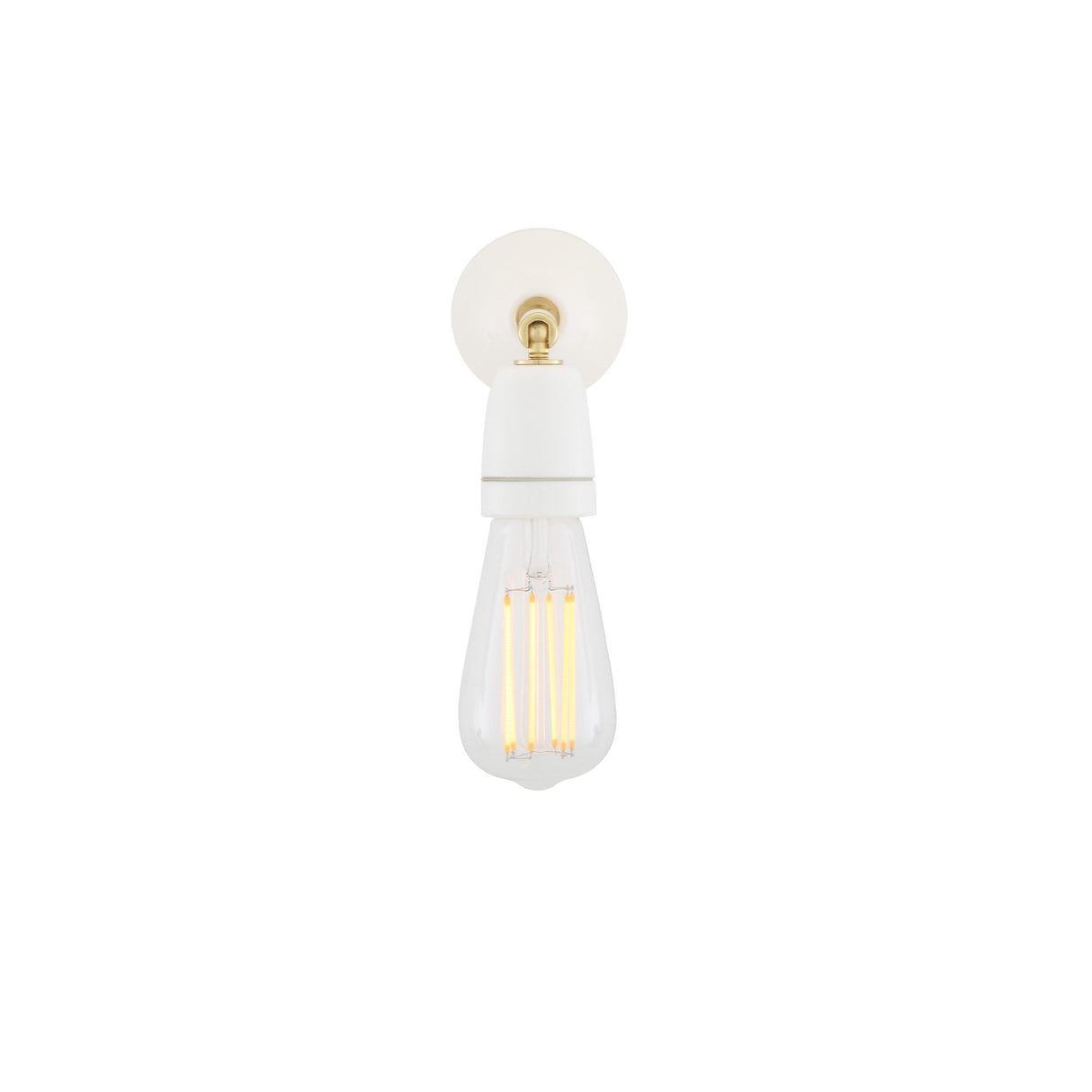 Elegant Black & Brass Cabra Wall Sconce