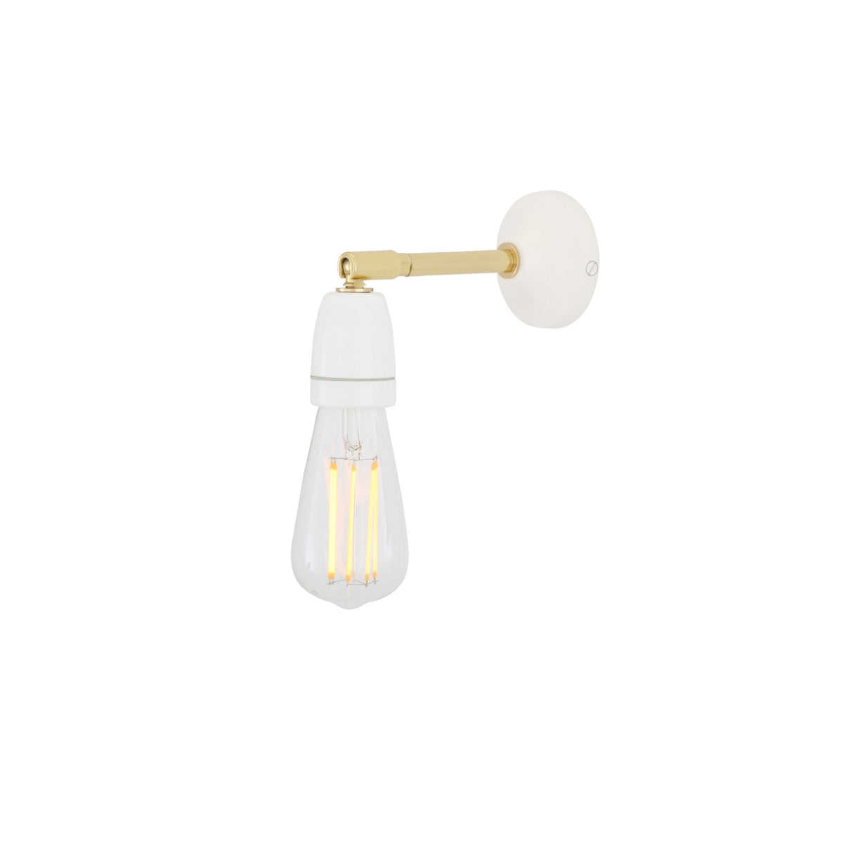Elegant Black & Brass Cabra Wall Sconce