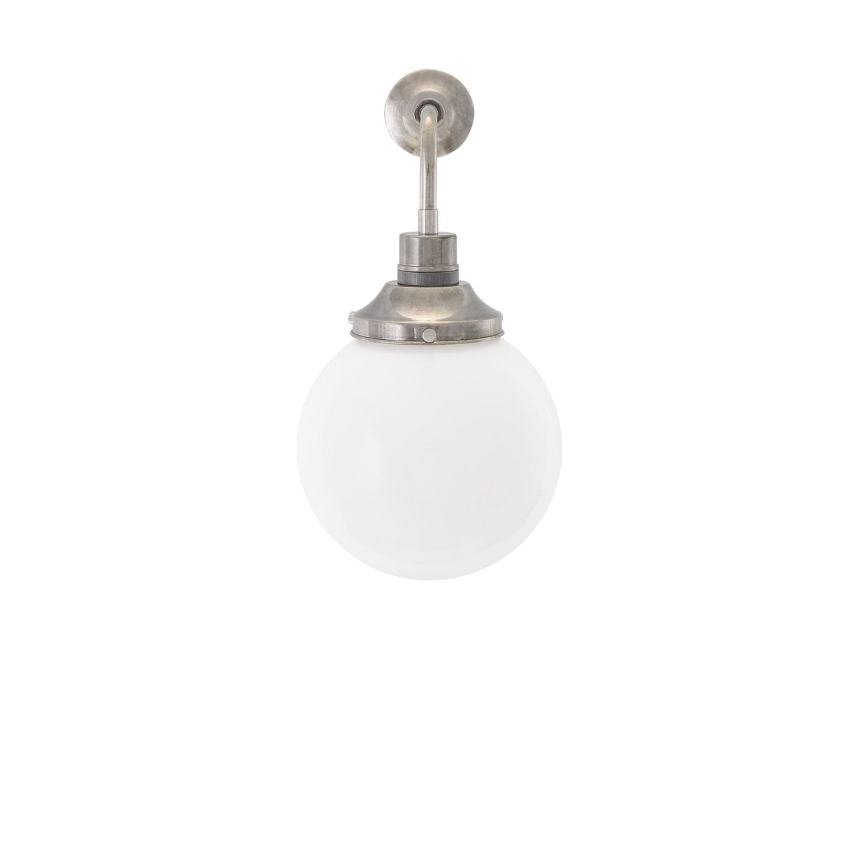 Antique Brass & Clear Glass Wall Light – Bamako 20cm Design