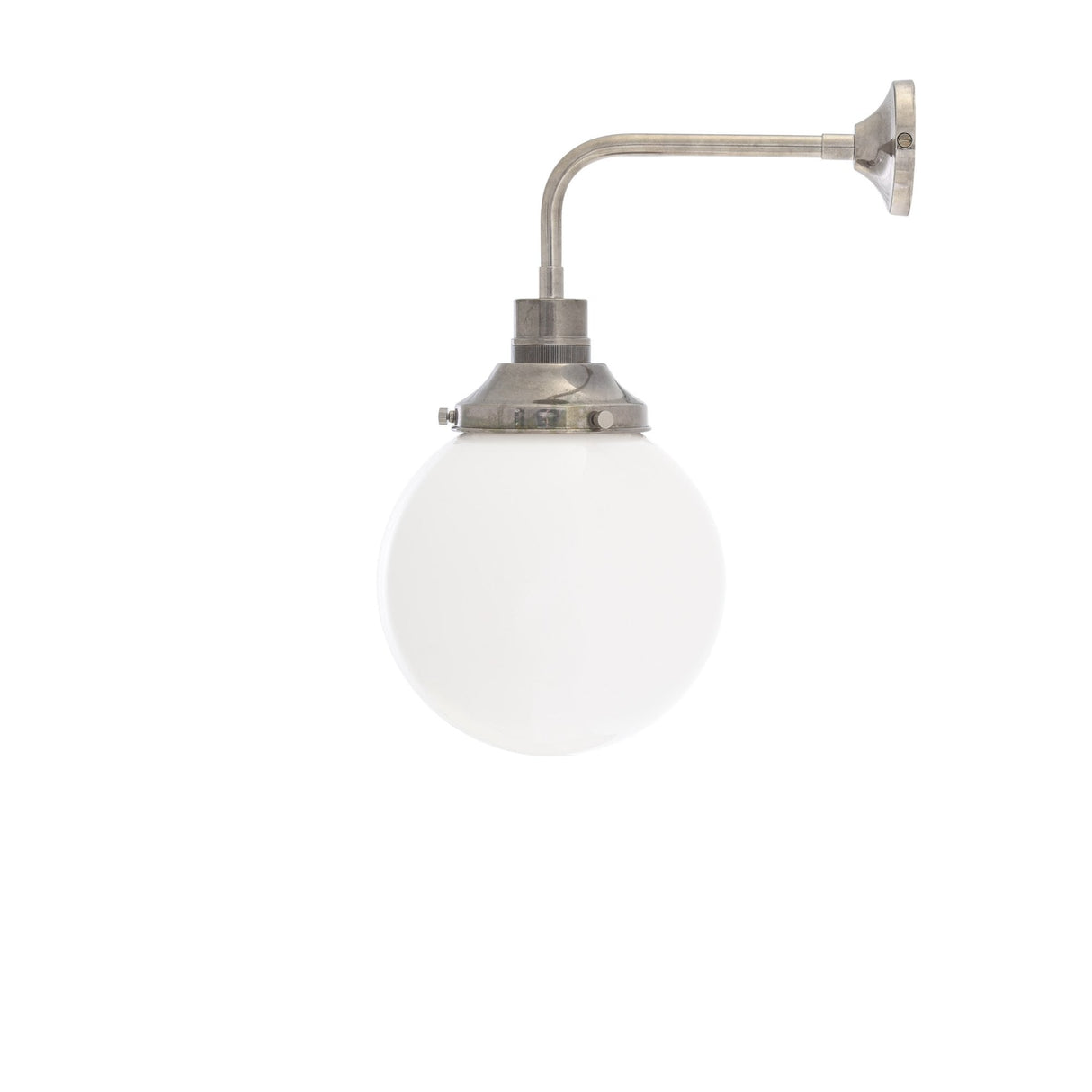 Antique Brass & Clear Glass Wall Light – Bamako 20cm Design