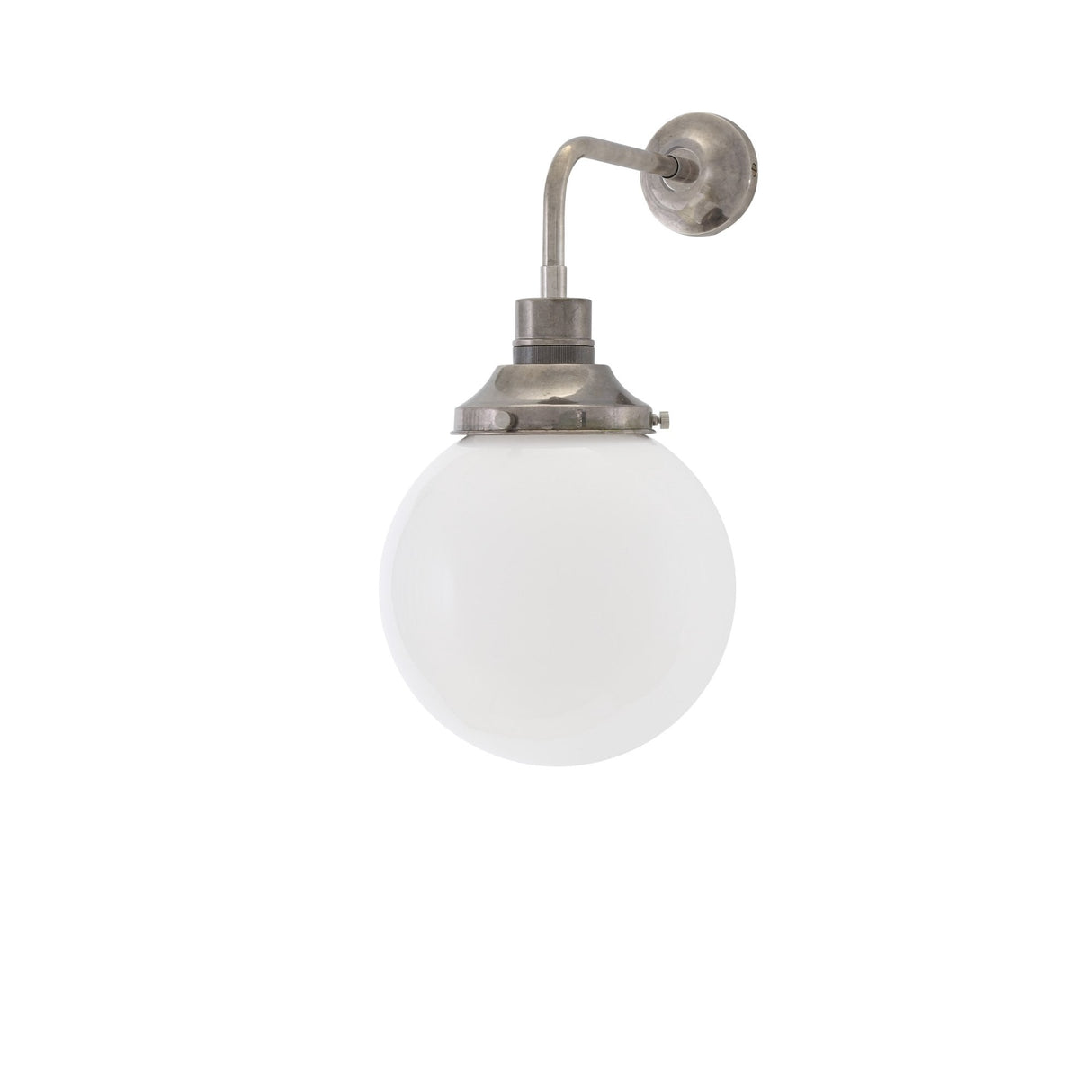 Antique Brass & Clear Glass Wall Light – Bamako 20cm Design