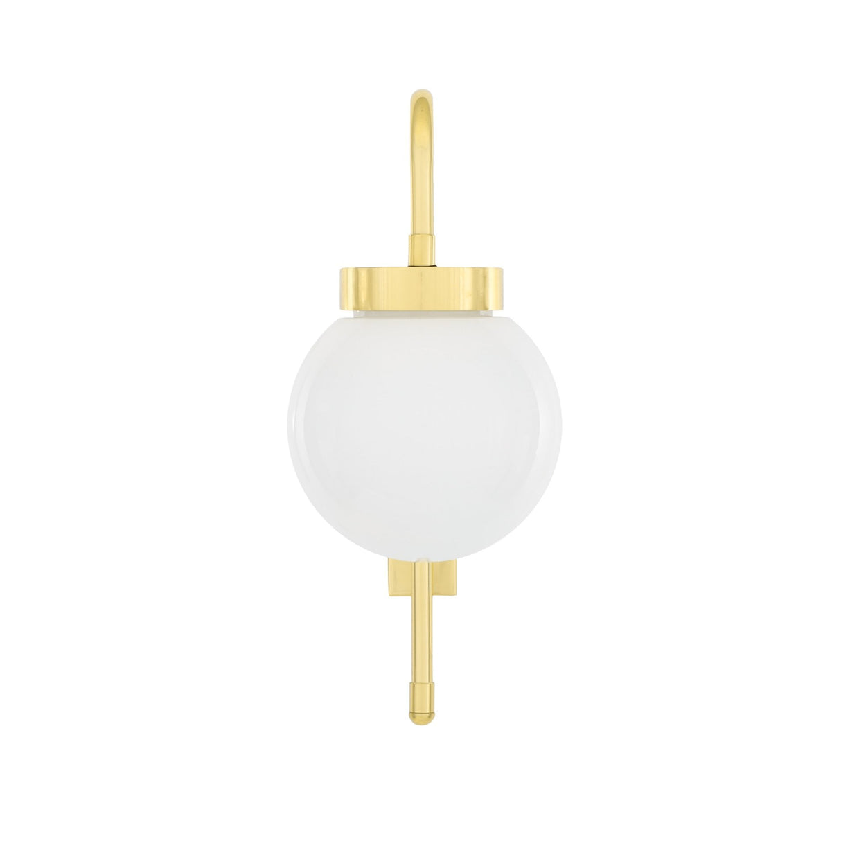 Vintage Brass Lantern Wall Light with Clear Glass Shade