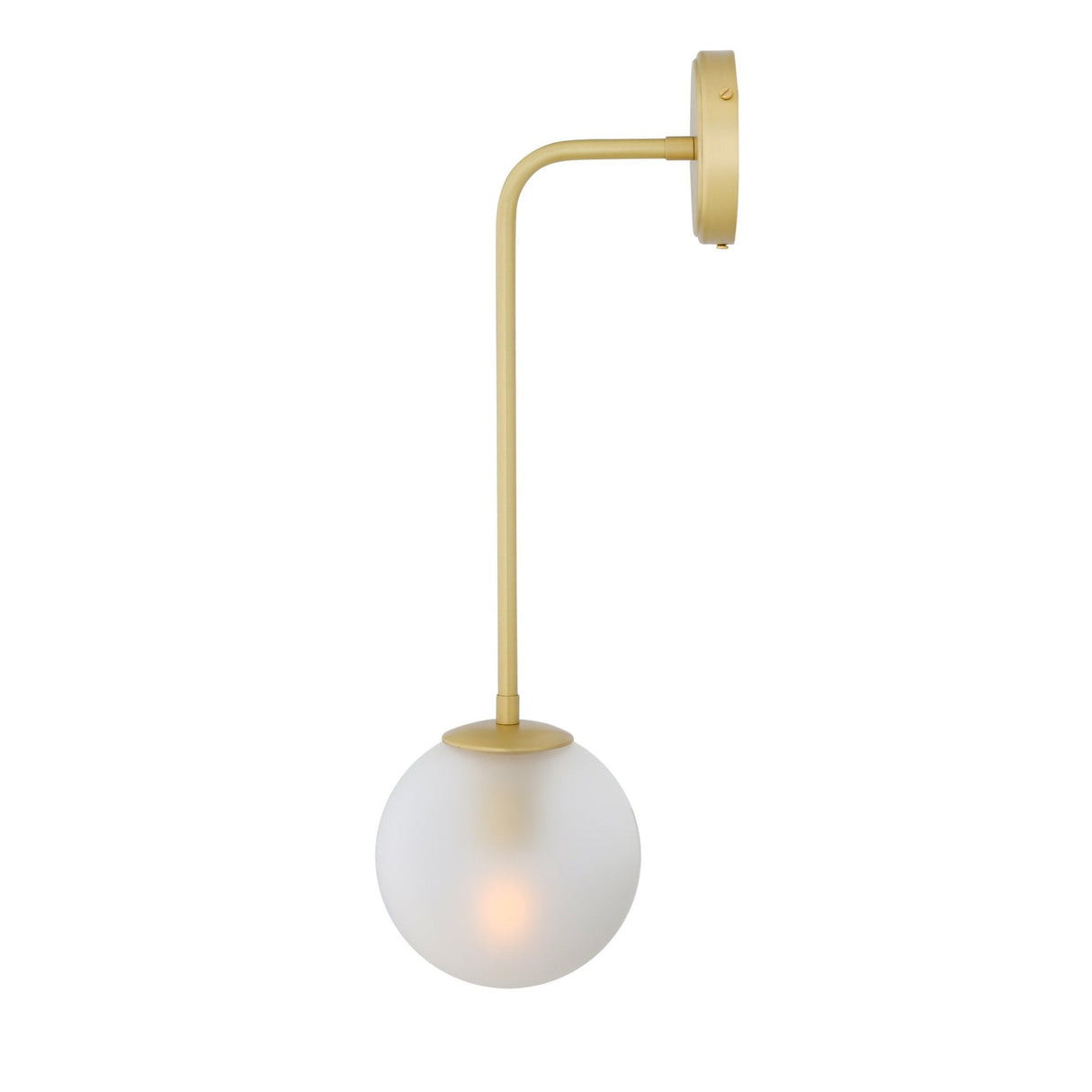 Antique Brass Westport Glass Globe Wall Light