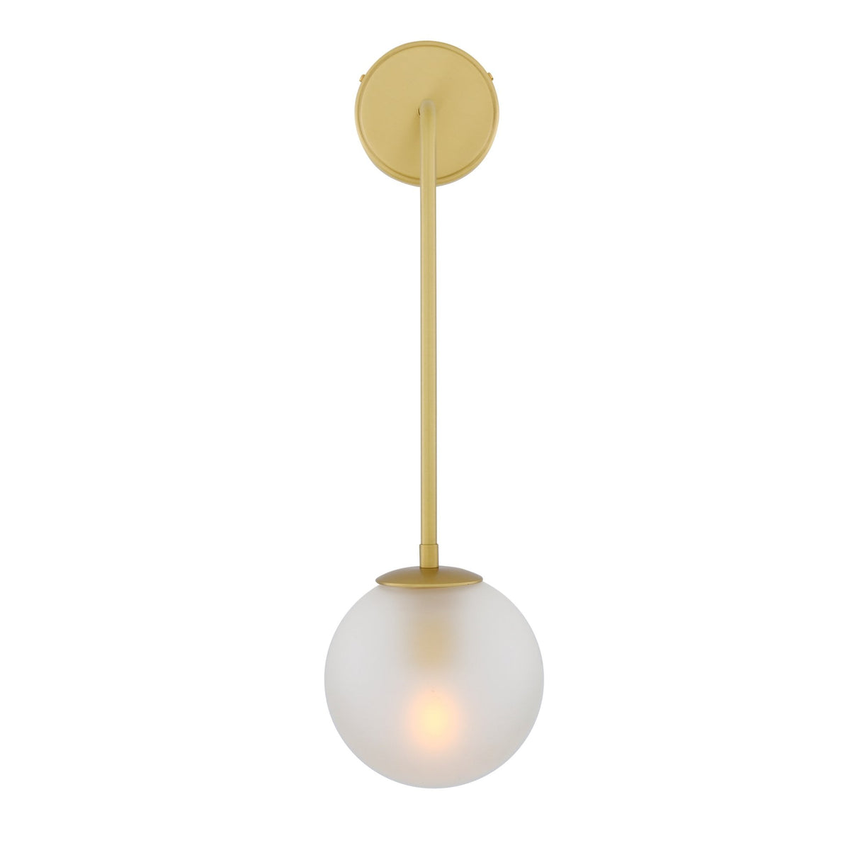 Antique Brass Westport Glass Globe Wall Light