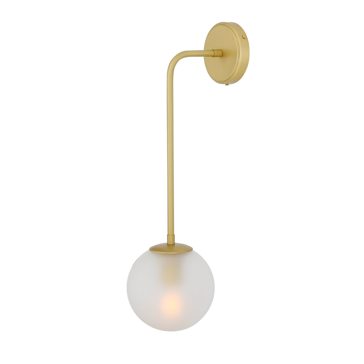 Antique Brass Westport Glass Globe Wall Light