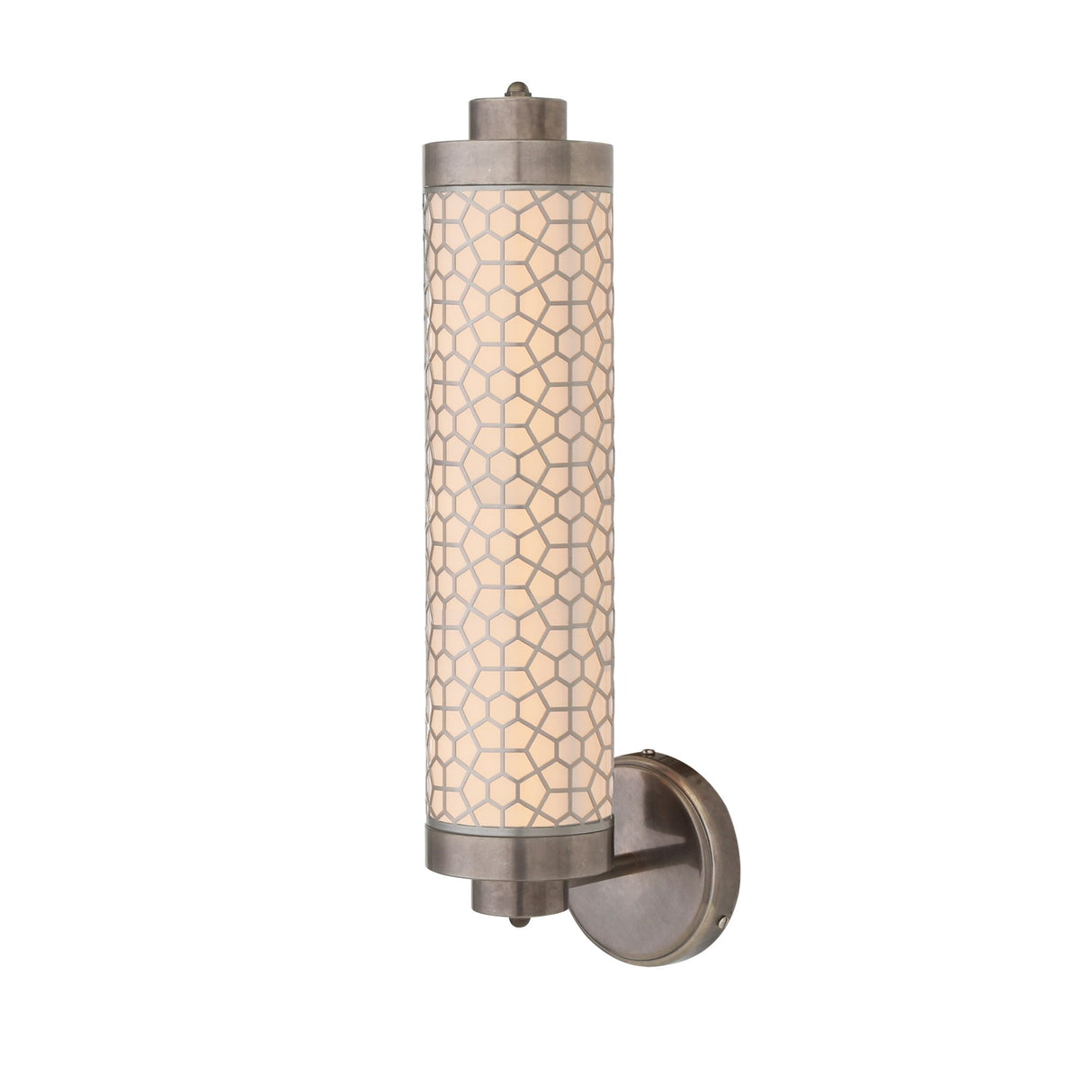 Ocala Antique Brass Mesh Wall Sconce