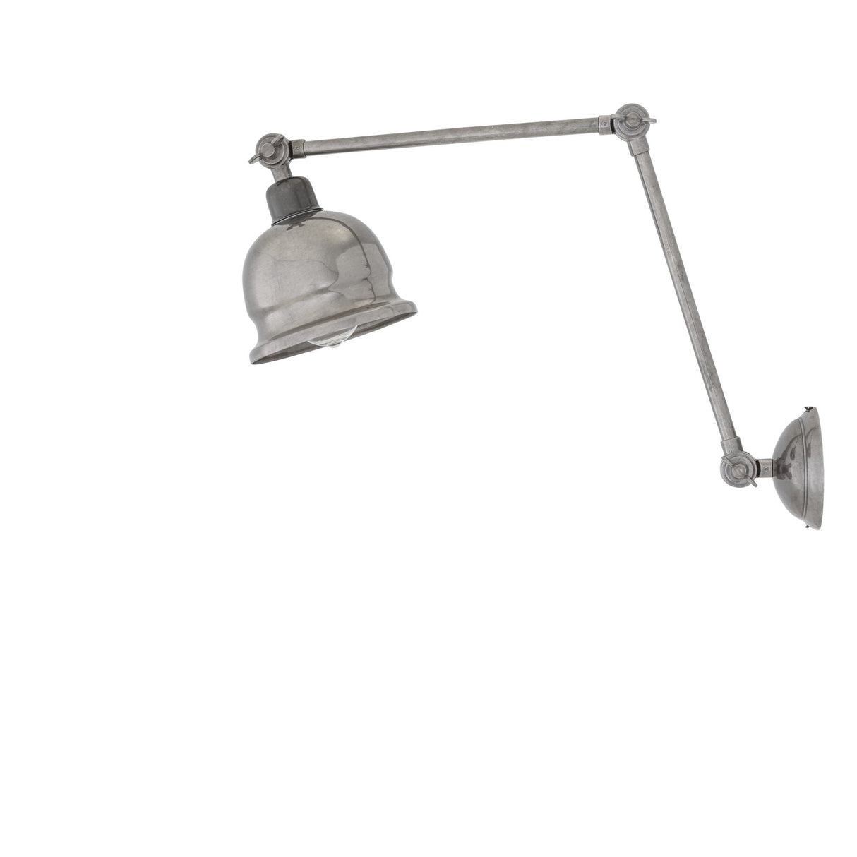 Industrial Antique Brass Extendable Wall Light