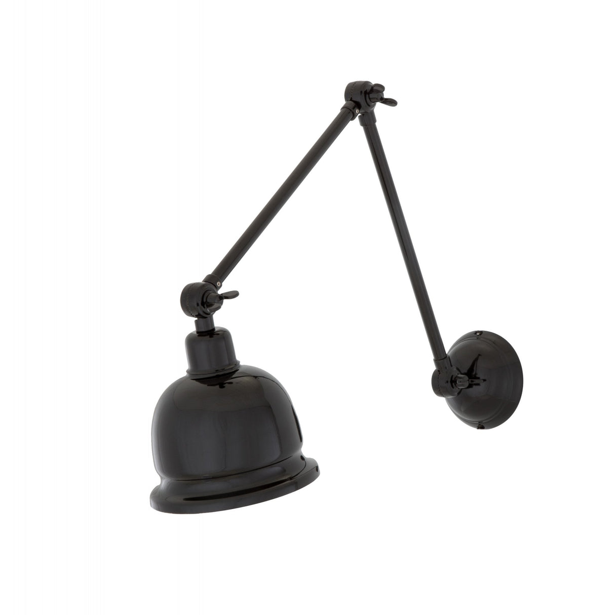 Industrial Antique Brass Extendable Wall Light