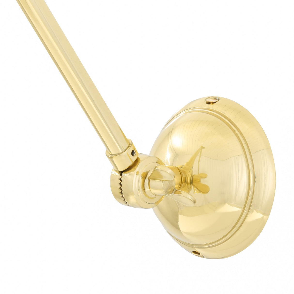 Industrial Antique Brass Extendable Wall Light