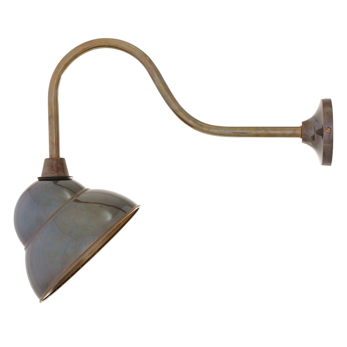 Sanford Vintage Brass Outdoor Wall Light