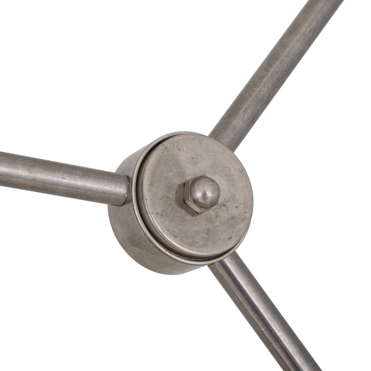 Ottawa Chandelier - Modern Brass and Glass Adjustable Arm Ceiling Fixture