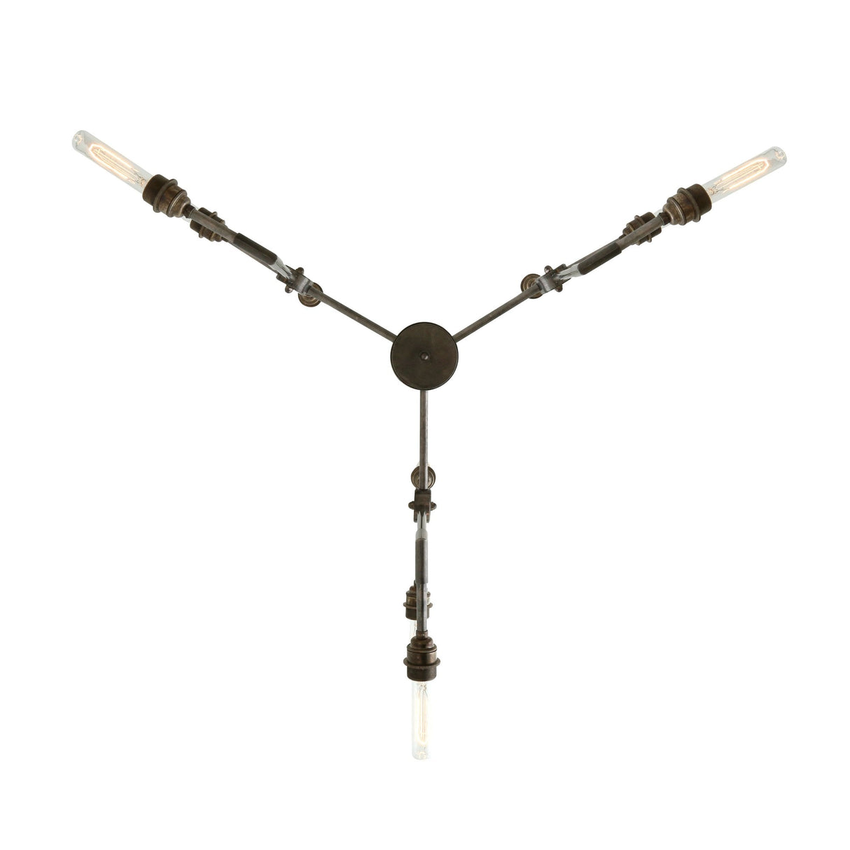 Toluca Vintage Brass Chandelier