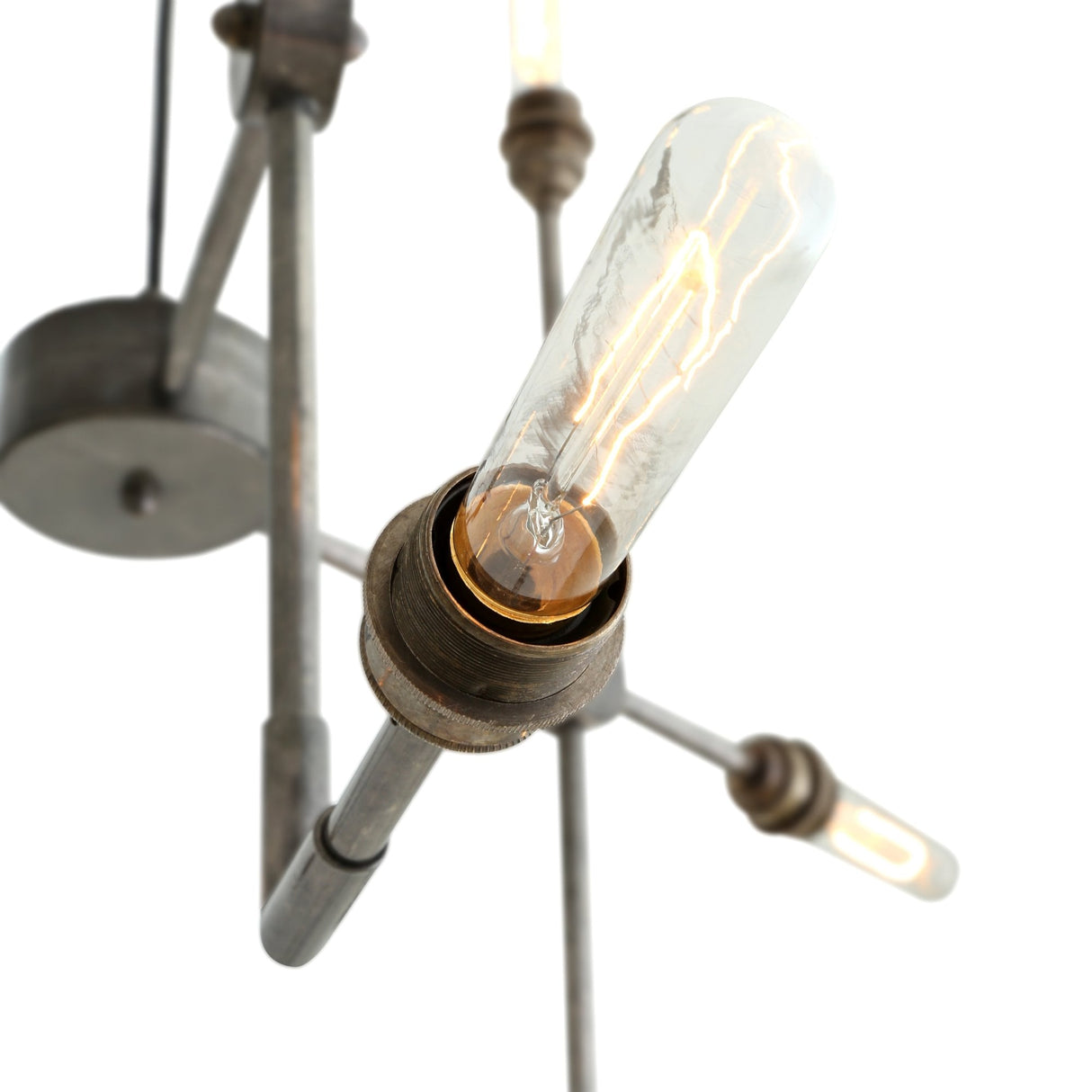 Toluca Vintage Brass Chandelier