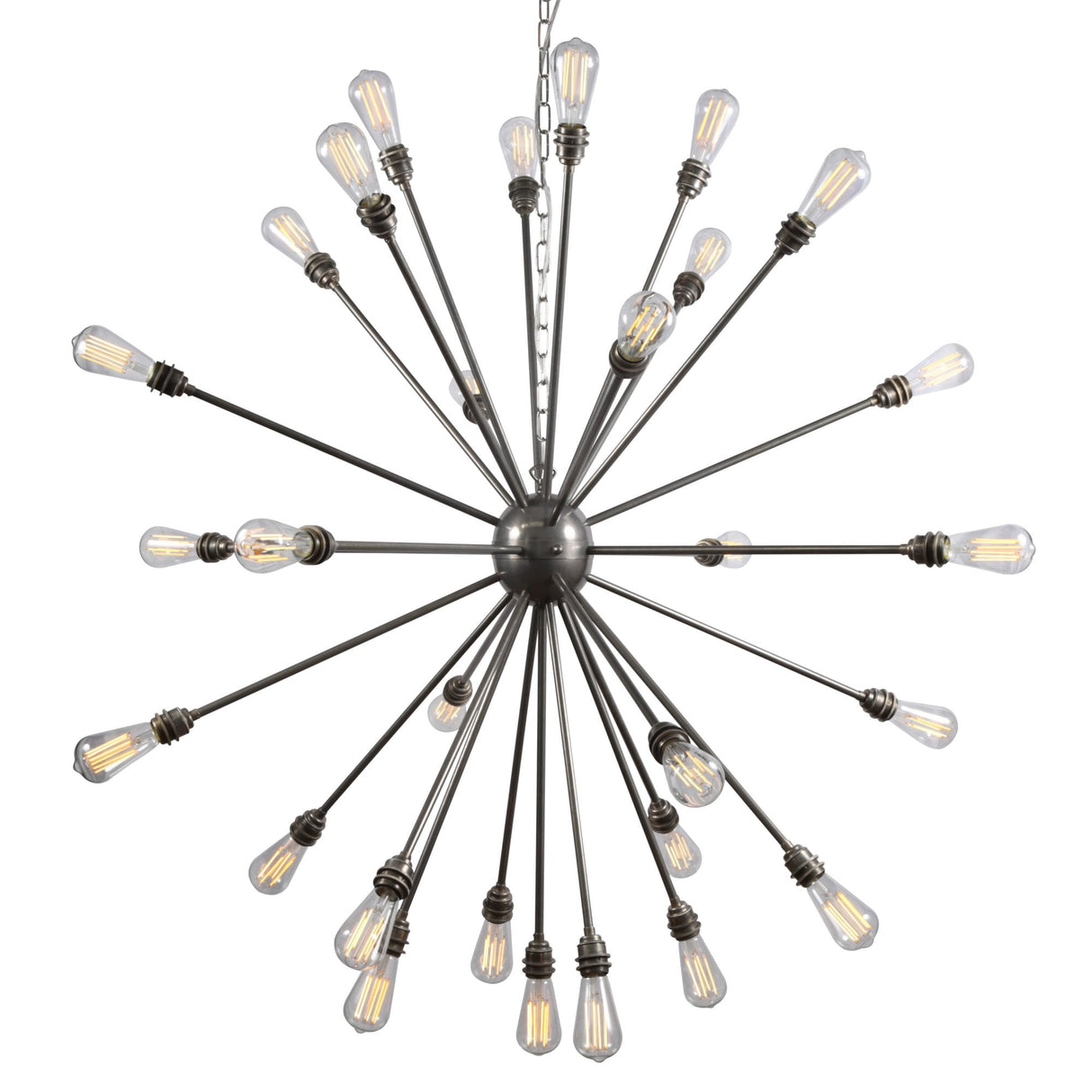 Nagano Sputnik Brass Chandelier in Antique Finish