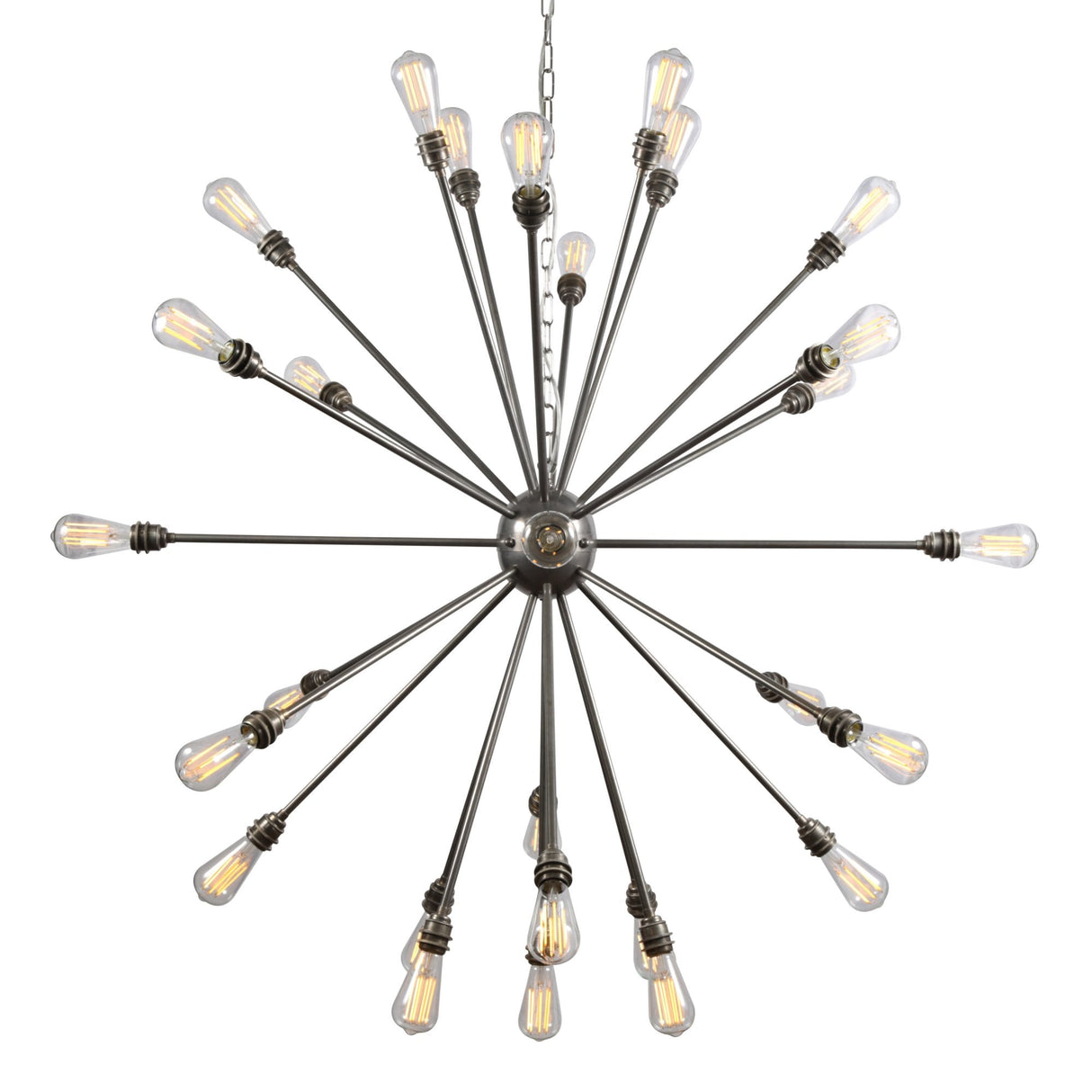 Nagano Sputnik Brass Chandelier in Antique Finish