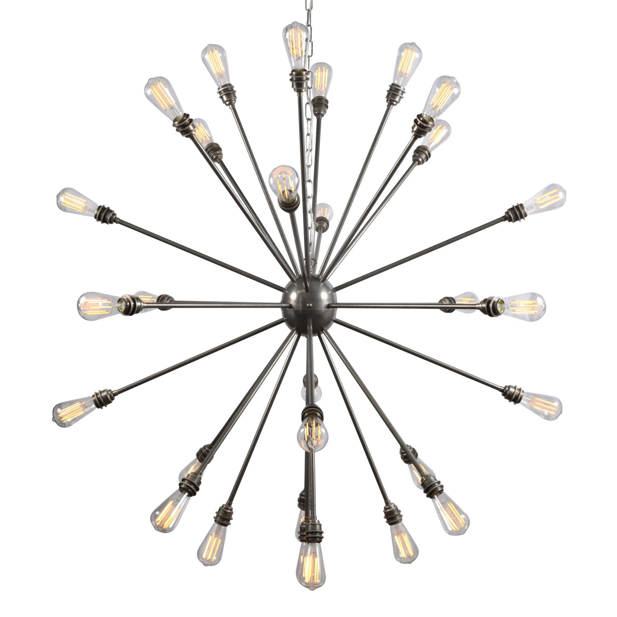 Nagano Sputnik Brass Chandelier in Antique Finish