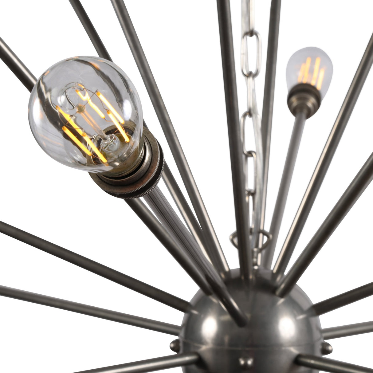 Nagano Sputnik Brass Chandelier in Antique Finish