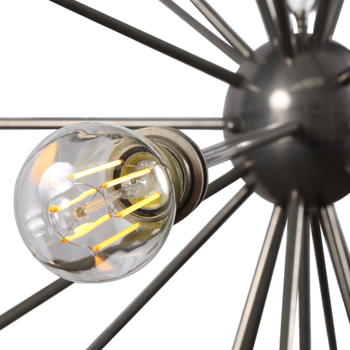 Nagano Sputnik Brass Chandelier in Antique Finish