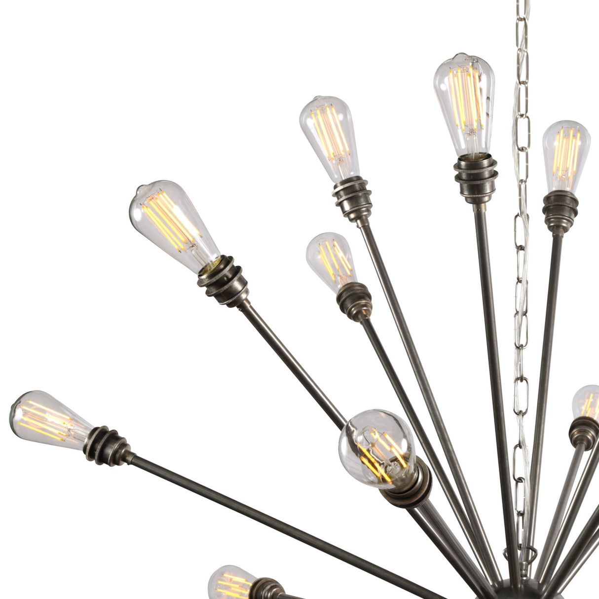 Nagano Sputnik Brass Chandelier in Antique Finish