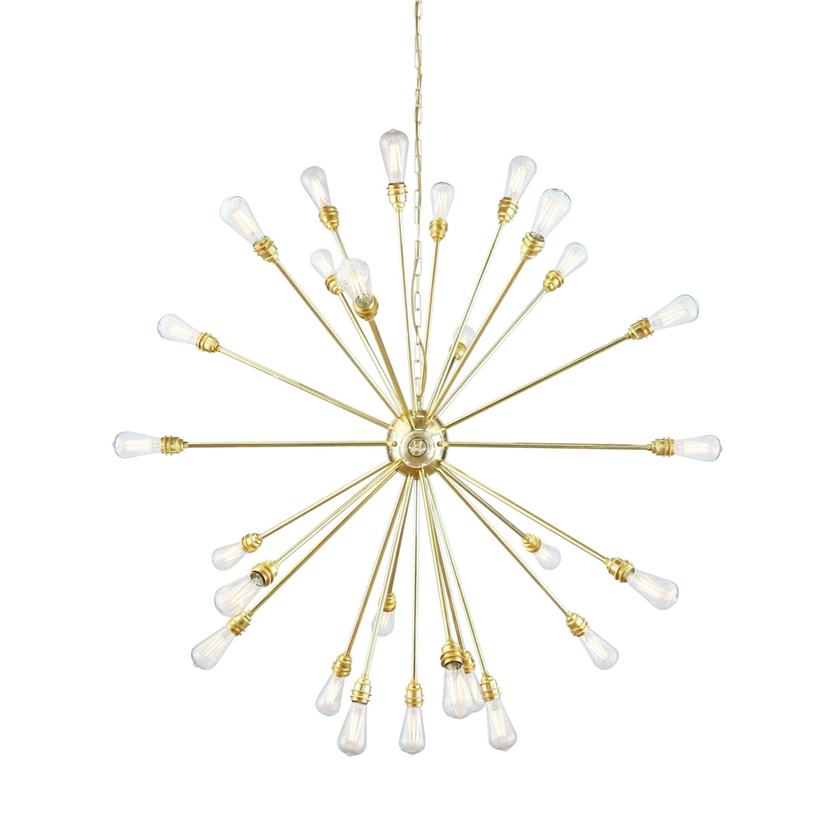Nagano Sputnik Brass Chandelier in Antique Finish