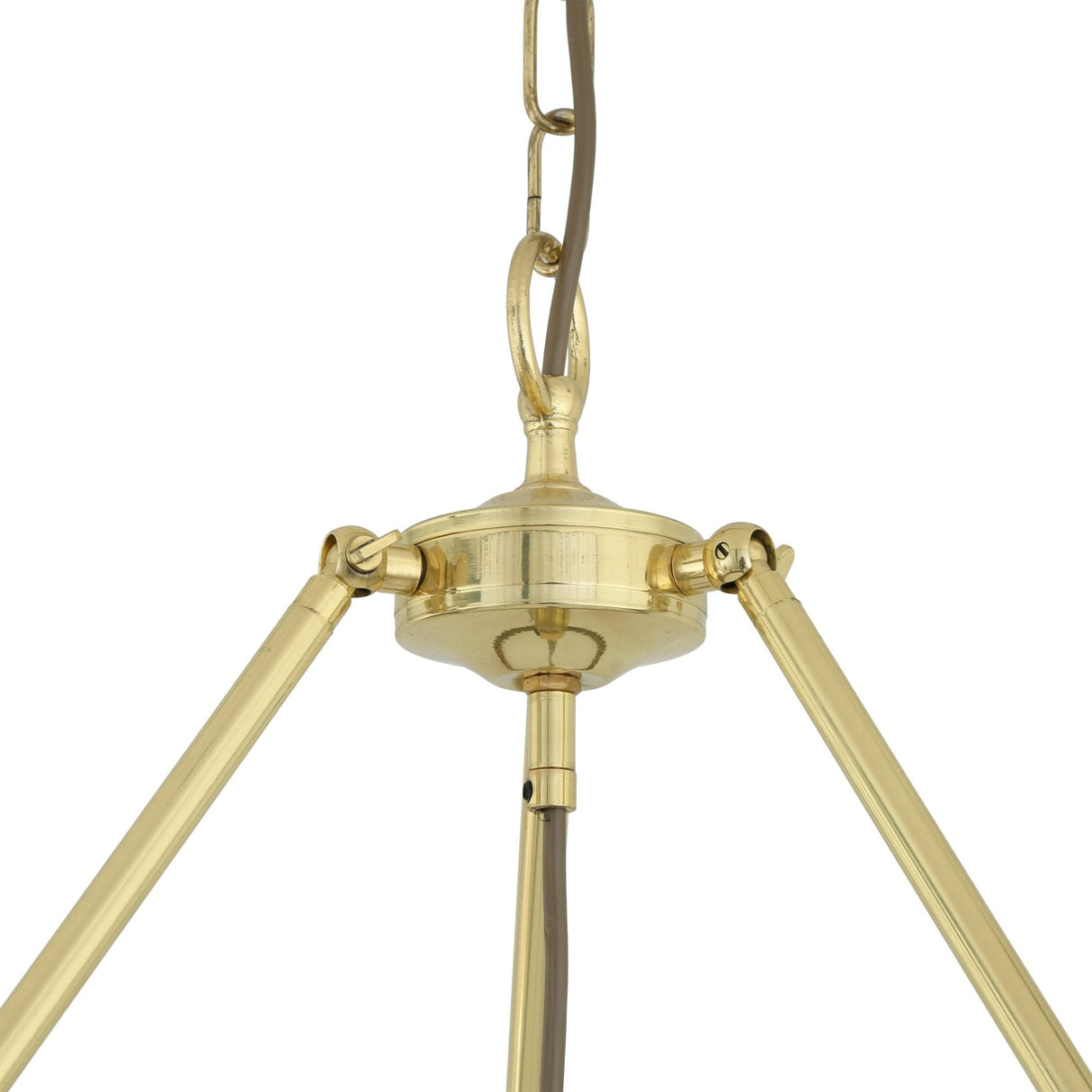 Sophisticated Brass & Acrylic Atrium Pendant Light