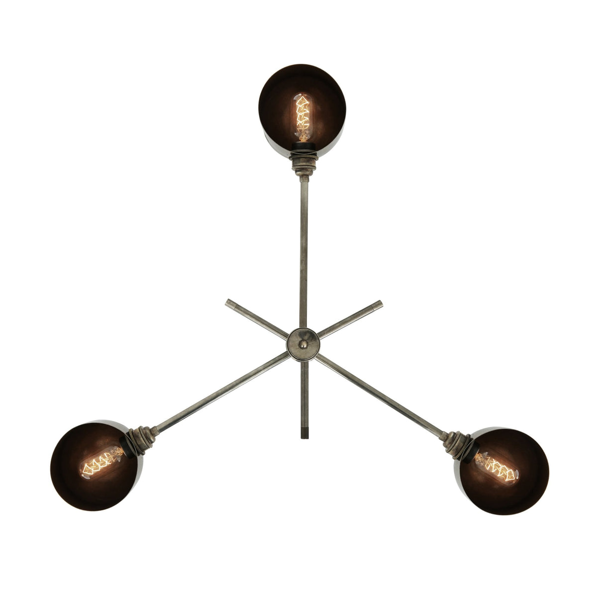 San Jose Flush Mount Ceiling Light in Antique Brass