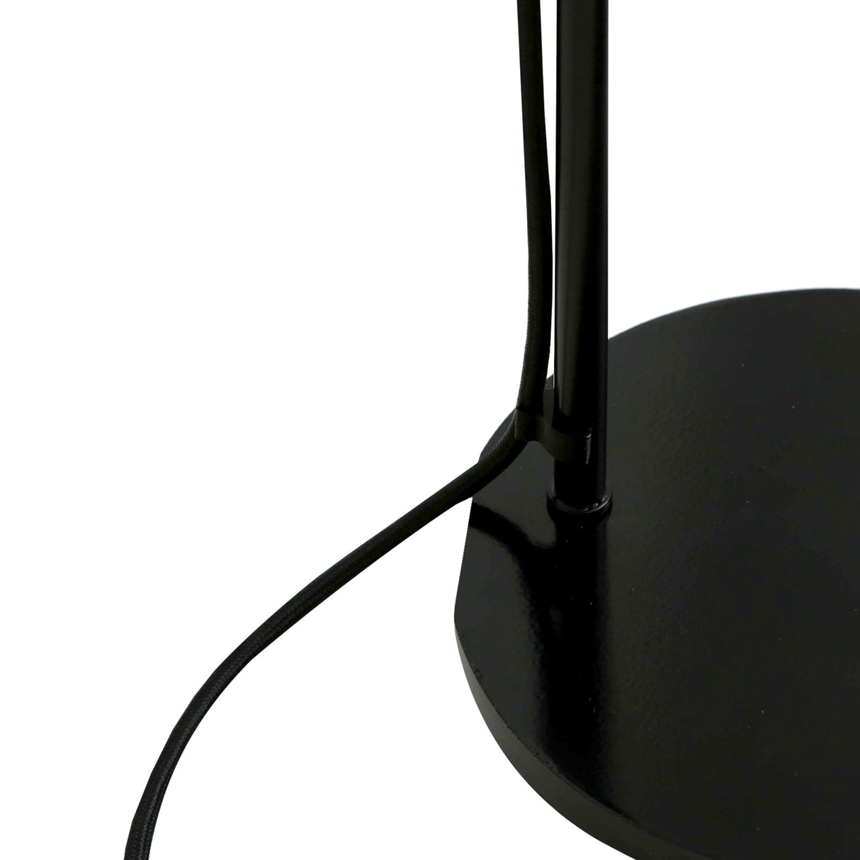Cairo Floor Lamp in Polished Brass and Matte Black Finish