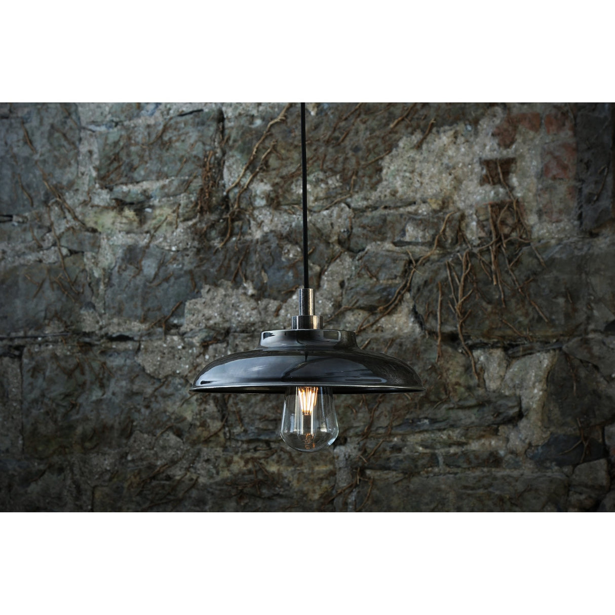 Antique Brass Darya Pendant Light with Industrial Design