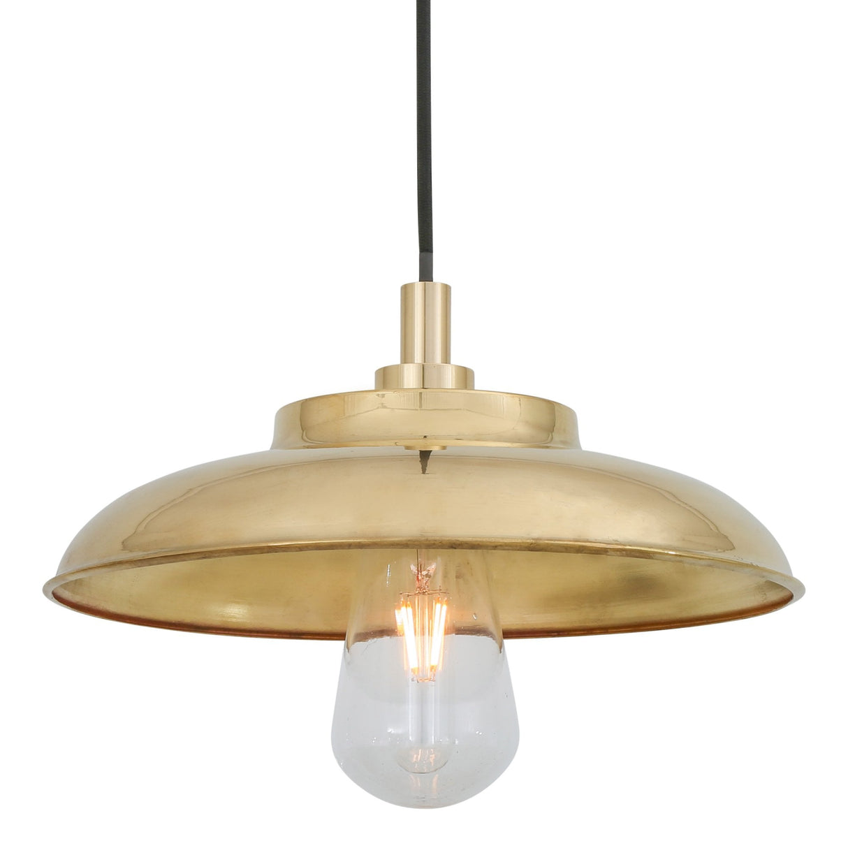 Antique Brass Darya Pendant Light with Industrial Design