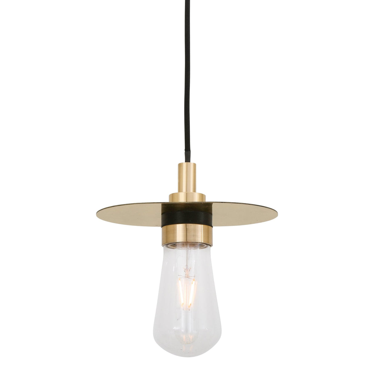 Kai Antique Brass Pendant Light - Elegant Illumination for Vanity Spaces