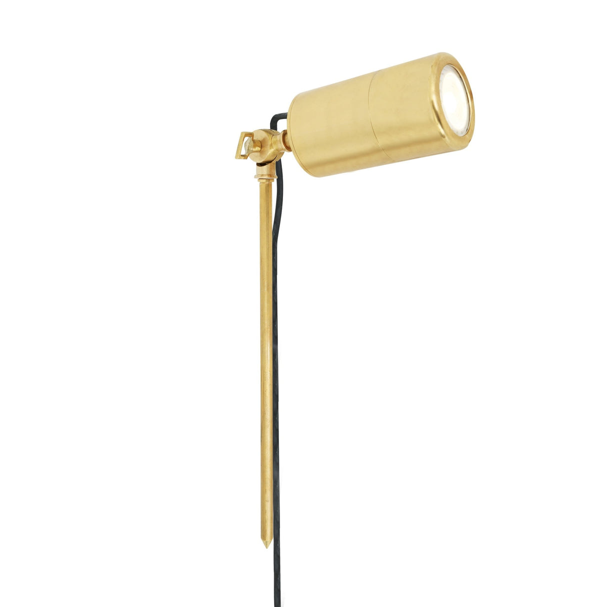 Yara Natural Brass Outdoor Spotlight Fixture