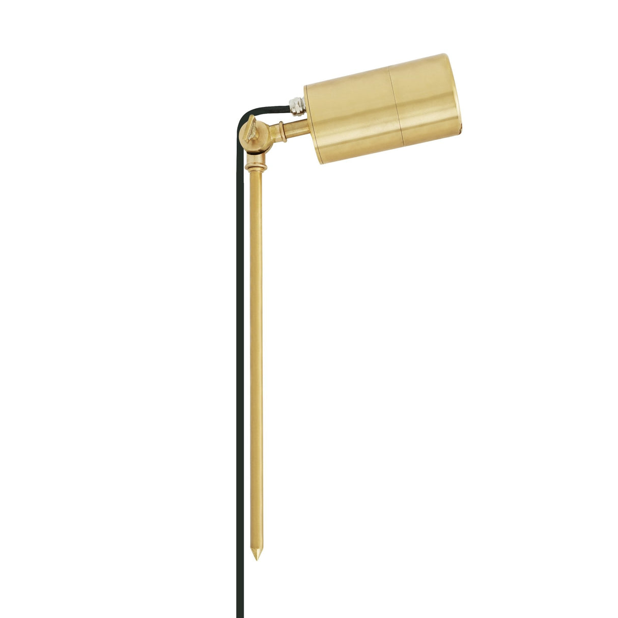 Yara Natural Brass Outdoor Spotlight Fixture