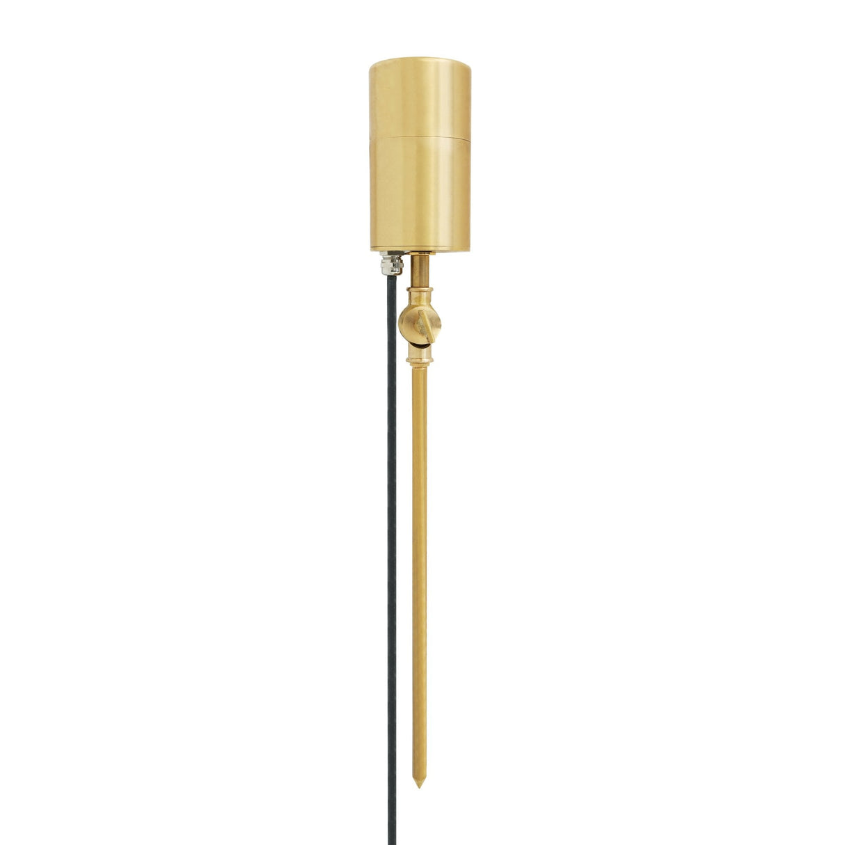 Yara Natural Brass Outdoor Spotlight Fixture