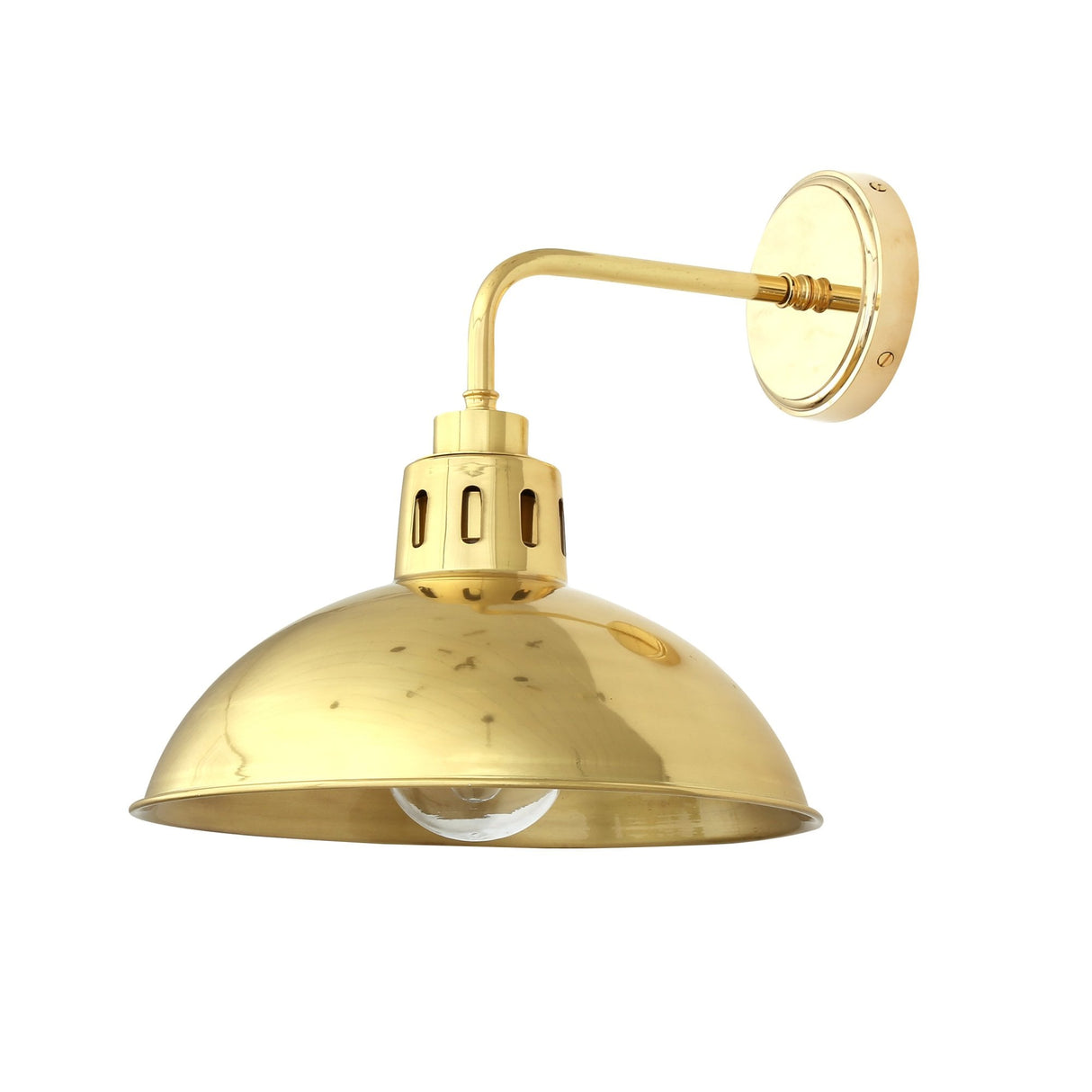 Talise Rustic Industrial Wall Light with Open Bowl Shade Design