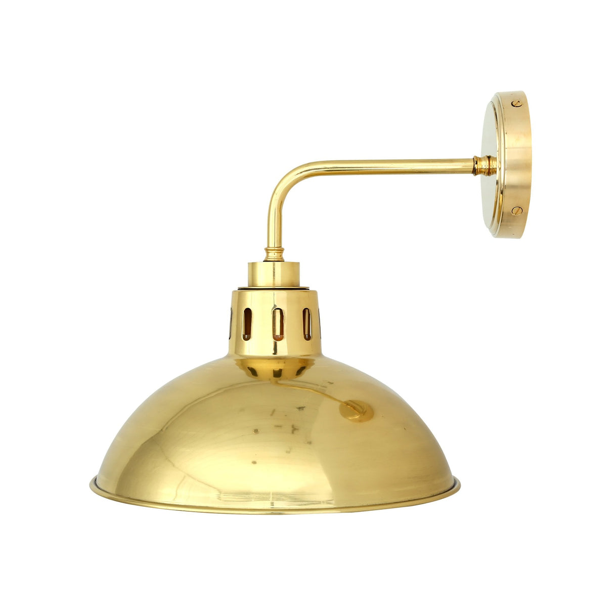 Talise Rustic Industrial Wall Light with Open Bowl Shade Design