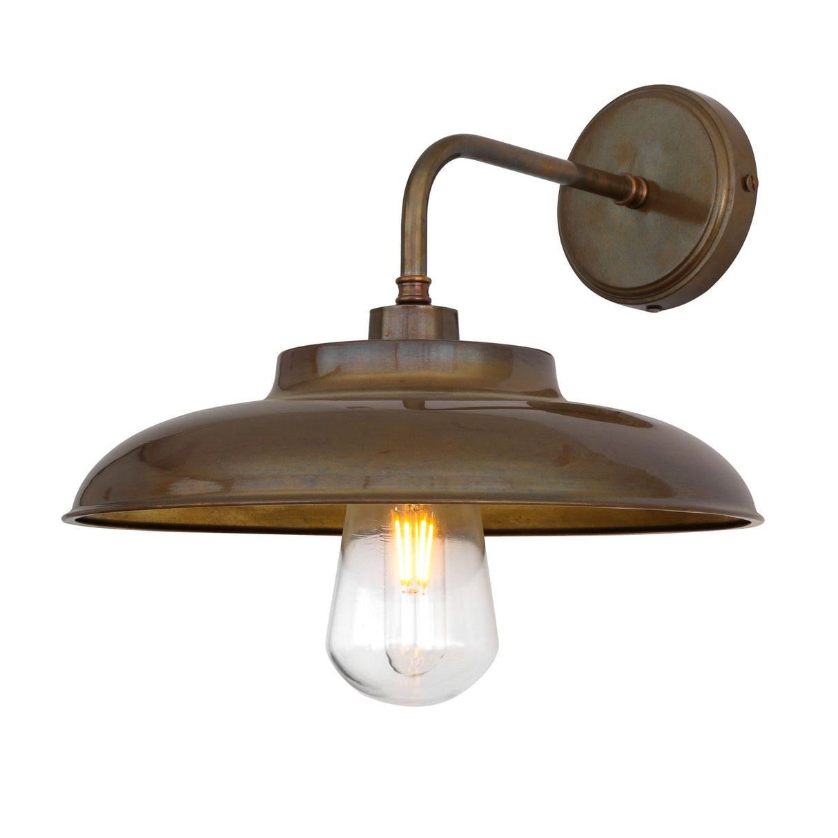 Antique Brass Darya Wall Light Fixture: Industrial Elegance for Modern Spaces