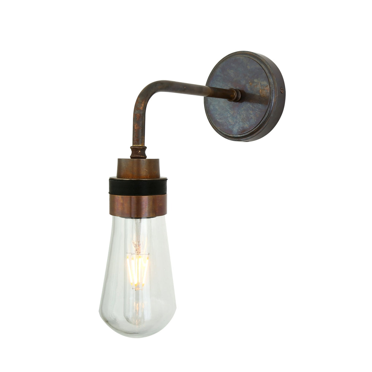 Quirky Retro Industrial Wall Light with Single Bulb