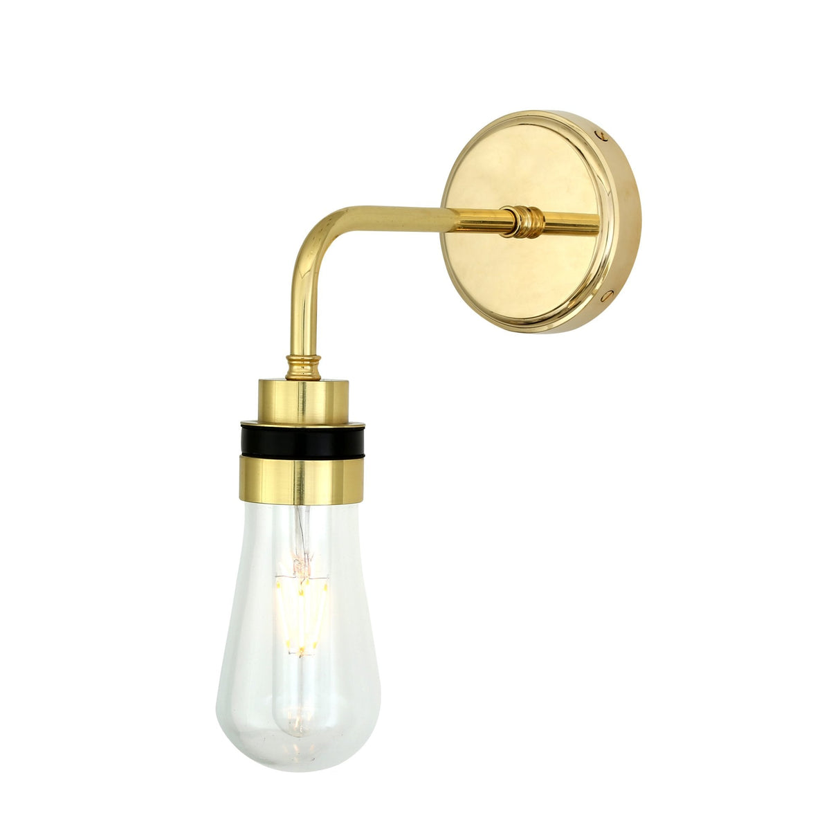 Quirky Retro Industrial Wall Light with Single Bulb