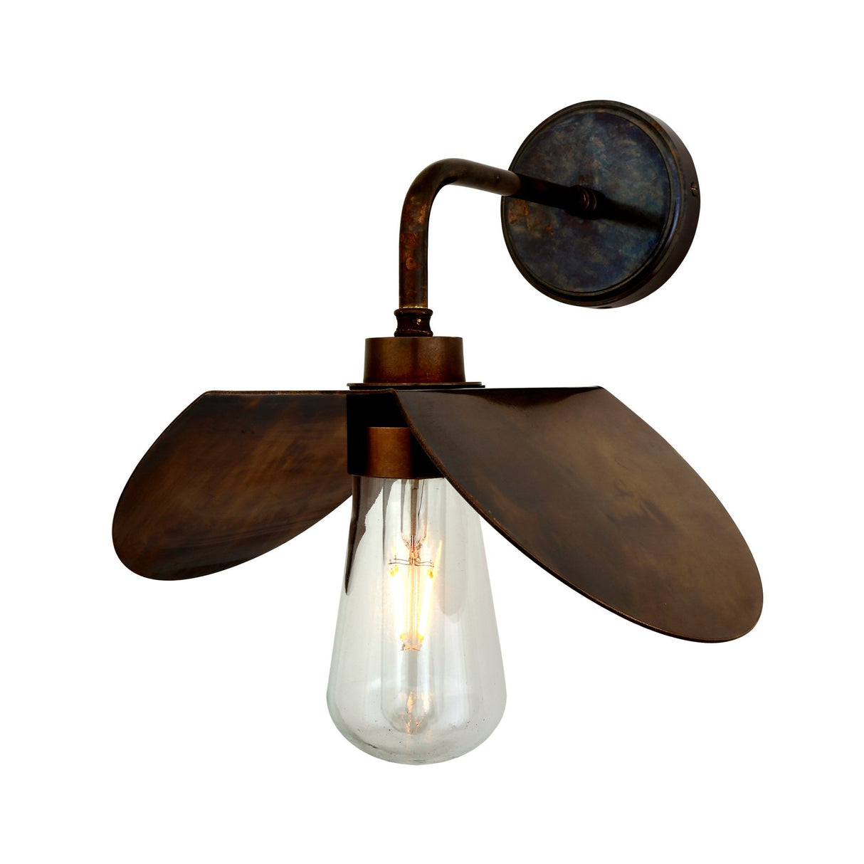 Industrial Vintage Charm: Hali Single Bulb Wall Light
