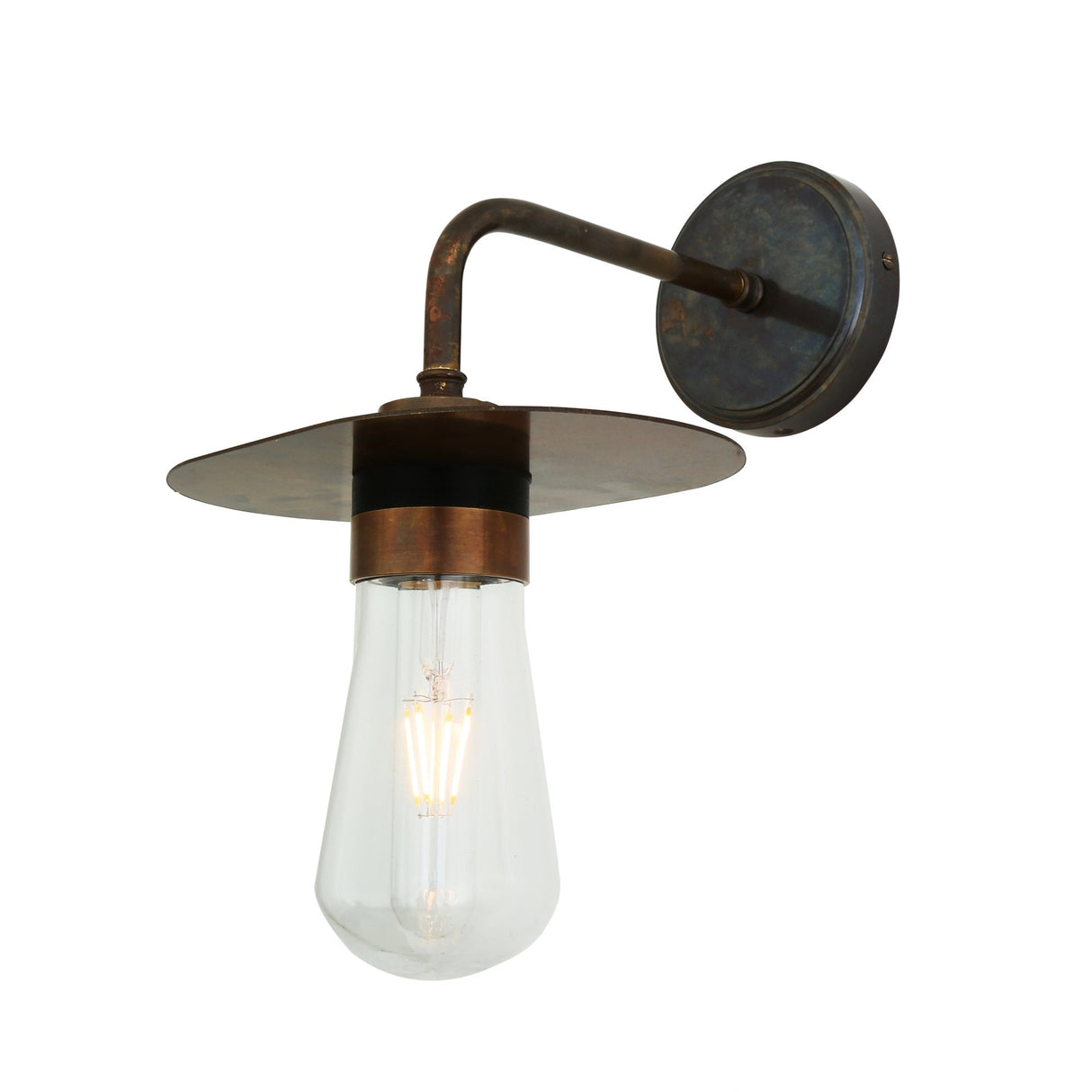 Kai Unique Single Bulb Industrial Wall Sconce